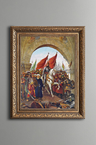 epiqart غزو اسطنبول - لوحة بنمط عتيق - نموذج سميك