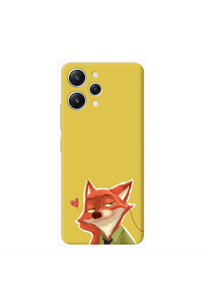 Other Xiaomi Redmi 12 Valentines 15 Yellow Colored Silicone TPU Θήκη