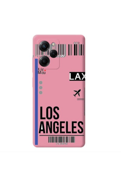 Other Xiaomi Poco X5 Pro Los angeles Pink Colored Silicone TPU Θήκη