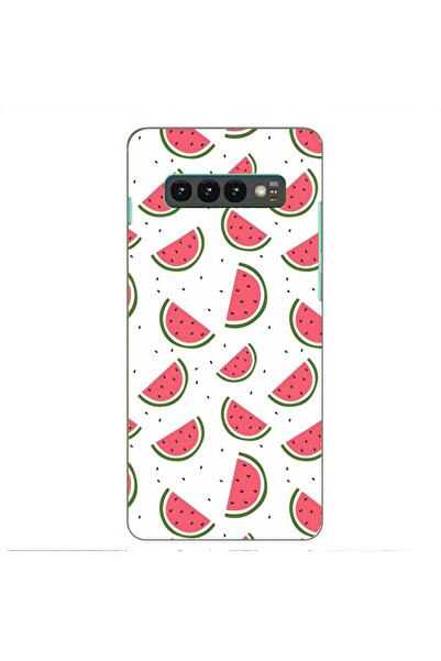 OEM Калъф, съвместим със Samsung Galaxy S10 Plus, силиконов гел TPU модел с д...