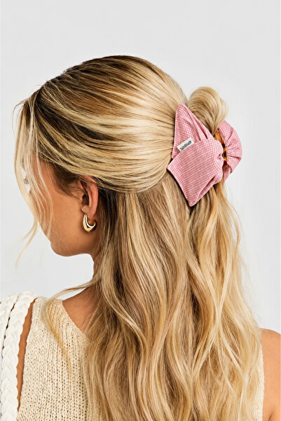 Markiz Takı Pink Fabric Design Dubai Buckle 13 cm 1 Piece
