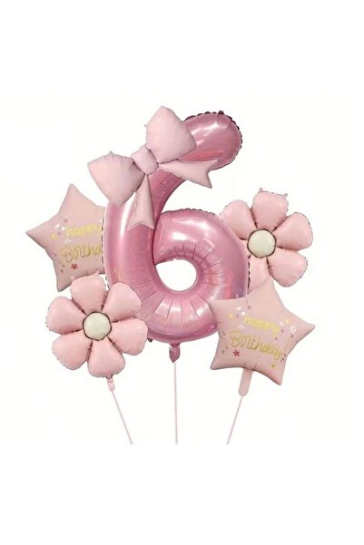 ÇITIPITISTORE Pink Daisy Bow Themed Birthday Party Celebration Set
