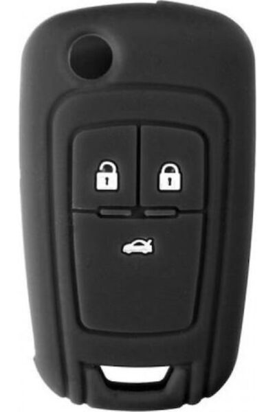 Lampa Car Key Cover Case Type-2 made of with 3 Buttons for Opel in Black Colo...