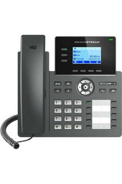 GRANDSTREAM GRP2604P Ενσύρματο τηλέφωνο IP με 6 γραμμές Μαύρο