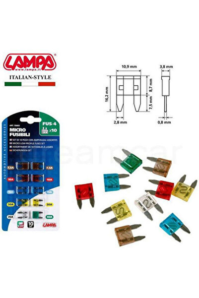 Lampa FUS-4 Σετ Ασφαλειών Αυτοκινήτου Micro ATM, Σετ Ασφαλειών Αυτοκινήτου Τύ...