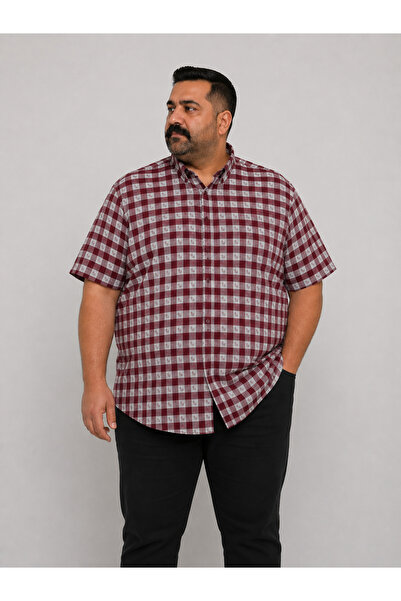 ANNEX Large Size Cotton Short Sleeve Men's Shirt