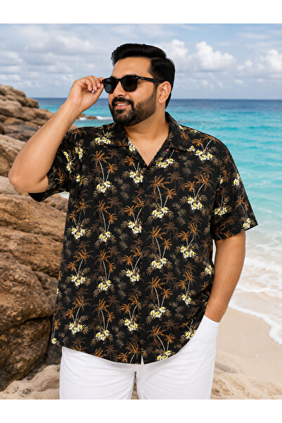 ANNEX Large Size Cotton Short Sleeve Men's Shirt