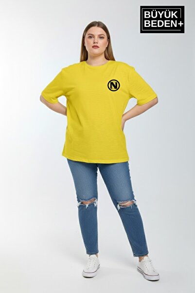 Superlife تي شيرت نسائي كبير الحجم مطبوع بمقاسات 3xl-6xl برقبة دائرية SPR26BT...