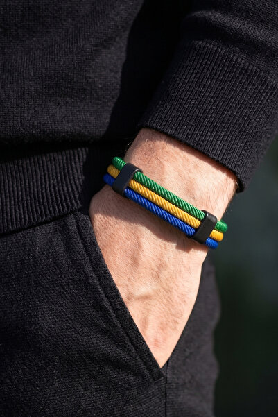 Solfera Brazil Brasil Football Fan National Team Trophy Magnet Men's Bracelet...