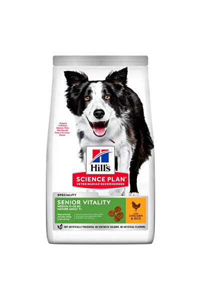 Hill's Vitality Hrană uscată pentru câini senior de talie medie, cu pui 2.5 kg