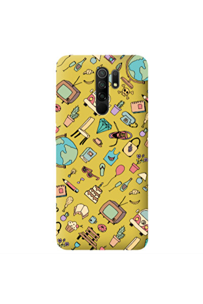 Other Xiaomi Redmi 9 Best buds Yellow Colored Silicone TPU Θήκη
