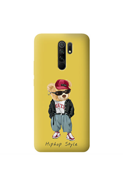 Other Xiaomi Redmi 9 Hip hop style Yellow Colored Silicone TPU Θήκη