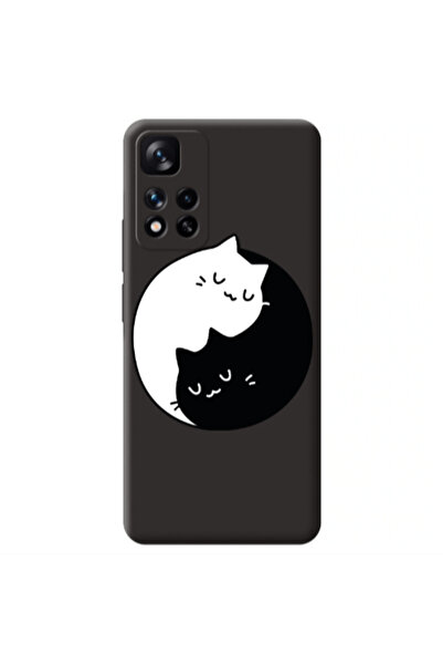 Other Xiaomi Redmi Note 11 Pro 5G Bundle of love Black Colored Silicone TPU Θήκη