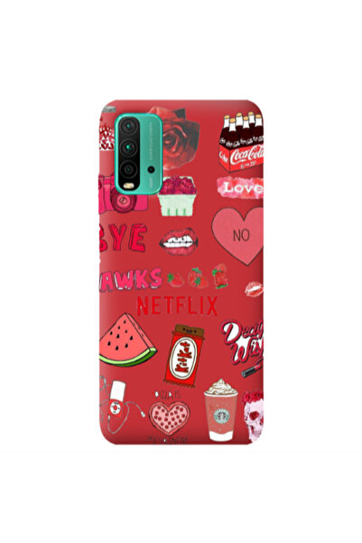 Other Xiaomi Poco M3 pizza is my valentine Red Colored Silicone TPU Θήκη