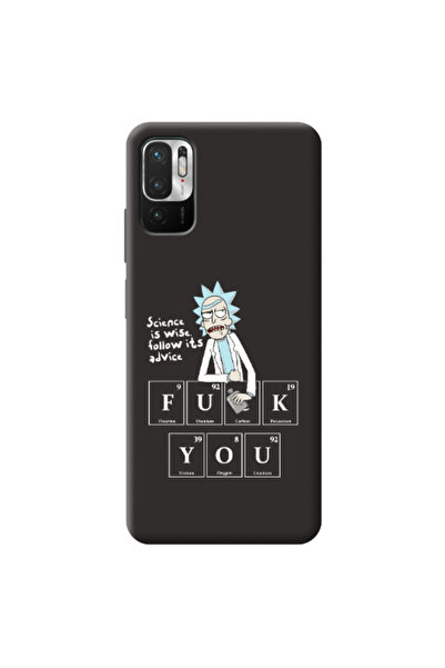 Other Xiaomi Redmi Note 10 Pro 5G Rick Scince is wise Black Colored Silicone ...