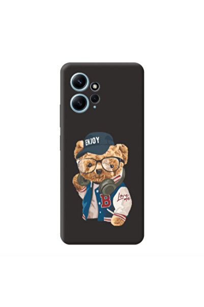 Other Xiaomi Redmi Note 12 4G Enjoy Black Colored Silicone TPU Θήκη