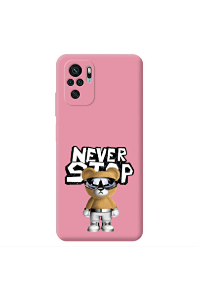 Other Xiaomi Redmi Note 10S Never stop Pink Colored Silicone TPU Θήκη