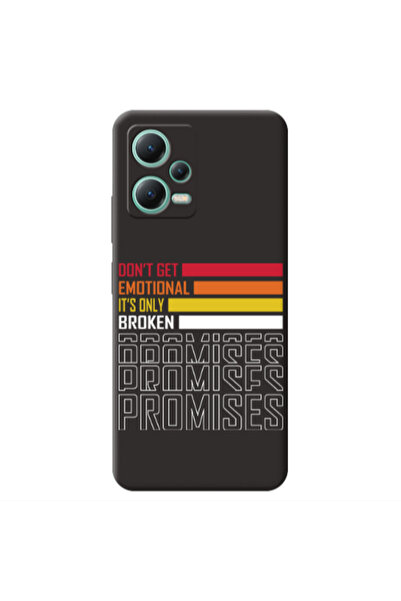Other Xiaomi Redmi Note 12 Pro 5G Dont Get Emotional Black Colored Silicone T...