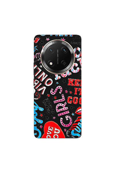 Other Honor Magic 7 Lite Keep it cool Black Colored Silicone TPU Θήκη
