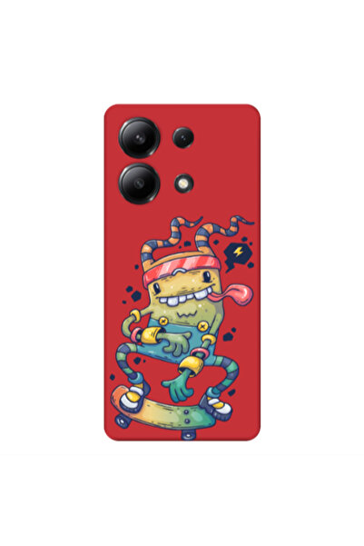 Other Xiaomi Redmi Note 13 4G Dangerous task Red Colored Silicone TPU Θήκη