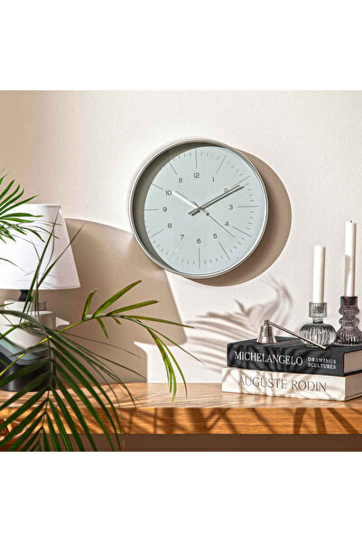 Linens Lotta 29,5 cm Duvar Saati Gri