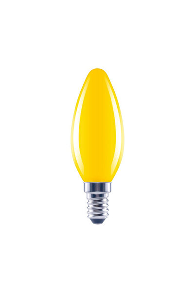 OEM Bec galben LED Flair E14 2W, glob C35, durată viață 15.000 h