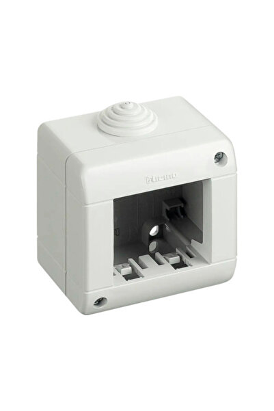 OEM Doză suport aparate Bticino 2 module, montaj aplicat, gri