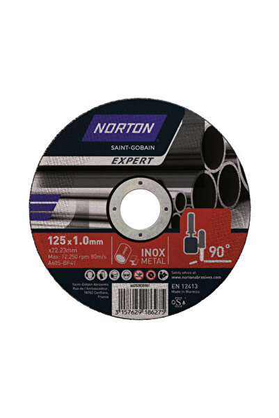 OEM Disc debitare metal Norton Expert Ø125x6x22,23mm, pentru debitare la 90°