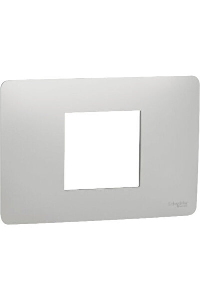 OEM Ramă aparataje Schneider Unica Studio 2/3 module, plastic nuanță aluminiu