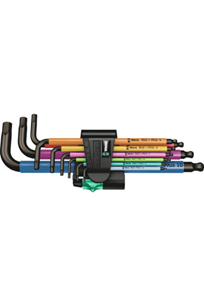 OEM Wera Hex-Plus Комплект шестограмни ключове (горна и долна част) многоцвет...