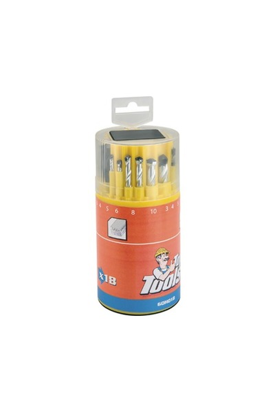 OEM Set burghie lemn, metal și zidărie TopTools Ø3-10 mm, 18 piese