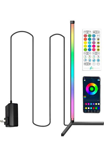 Gennext Decorative Corner Standing Lamp with Remote Multicolour