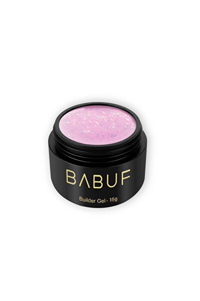 BABUF Gel Autonivelant Glitter BGG – Construcție Unghii cu Efect Sclipitor, 15g