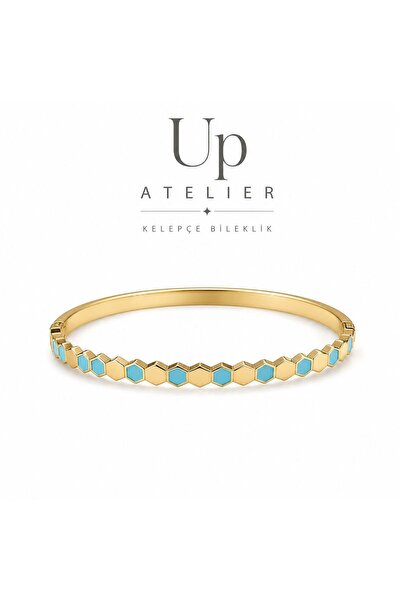 Up Atelier Blue Detailed Honeycomb Model Steel Clamp