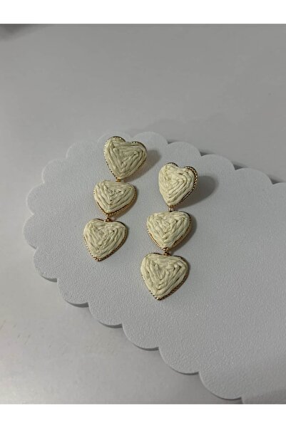 Airelith Jewellery Üç Kalp Küpe