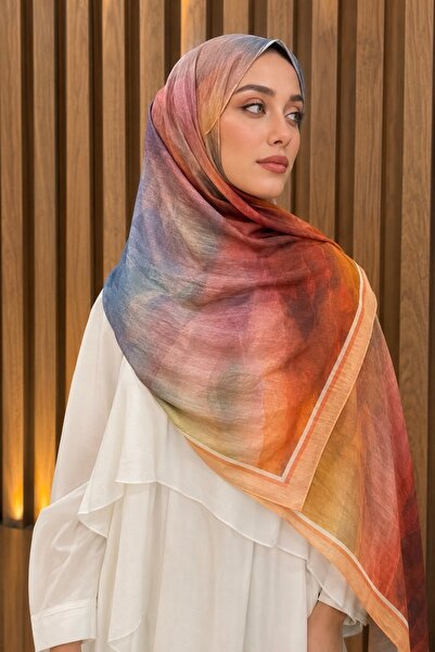 İmajButik Beige Cotton Soft Shawl
