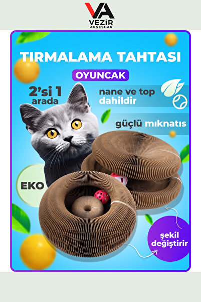 Vezir Aksesuar Cat Playground and Scratching Board |   Foldable Shapeable Cat...