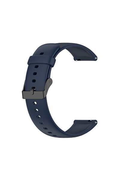 BEST ACCESSORIES Curea de smartwatch din silicon albastru marin de 22 mm pent...
