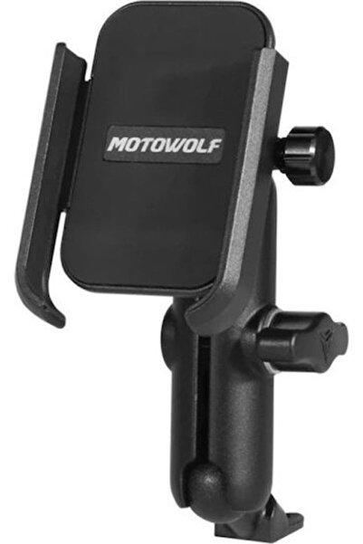 MOTOWOLF Βάση Τηλεφώνου Μοτοσικλέτας με Ρυθμιζόμενο Βραχίονα για Καθρέφτη Κωδ...
