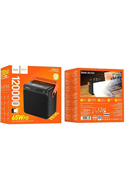 hoco. Hoco DB101A Power Bank 120000mAh 65W με θύρα USB-A Power Delivery Μαύρο