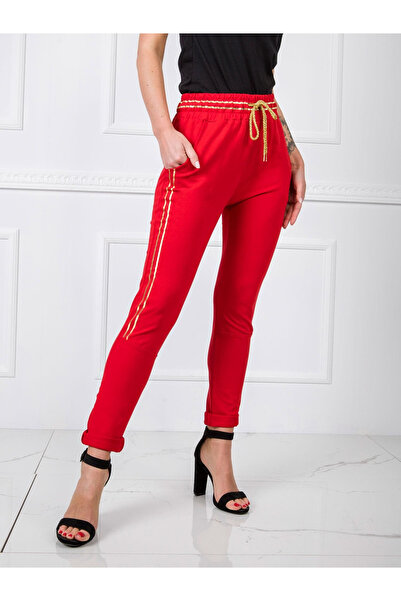 Factory Price Pantaloni Trening Dama Rosu