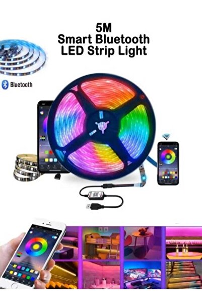 ELTRAZONE LED Strip Lights 5 Meter Bluetooth Color Changing – Smart LED Light...