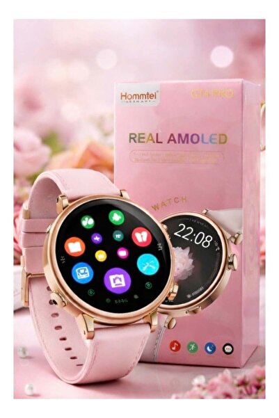 Hommtel ساعة ذكية GT4 Pro للنساء - شاشة AMOLED مقاس 1.43 بوصة، مكالمات بلوتوث...