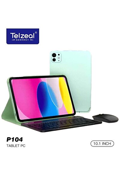 TELZEAL جهاز لوحي P104 بشاشة 10.1 بوصة يعمل بنظام أندرويد 13 مع شريحتي اتصال ...