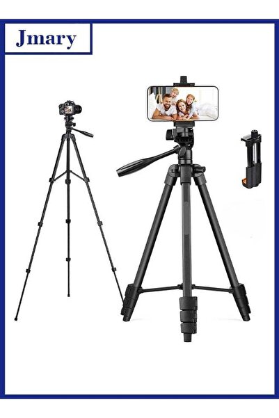Jmary حامل ثلاثي القوائم احترافي للسفر KP-2205 مع حامل للهاتف المحمول - محمول...