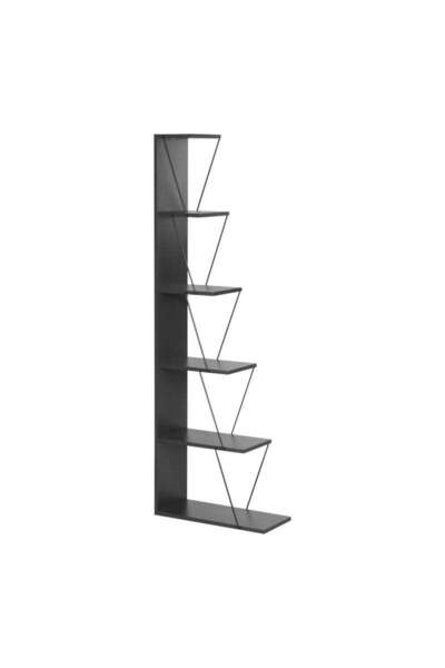Adore Biblioteca mini Tars, 50x22x150 cm - Gri inchis