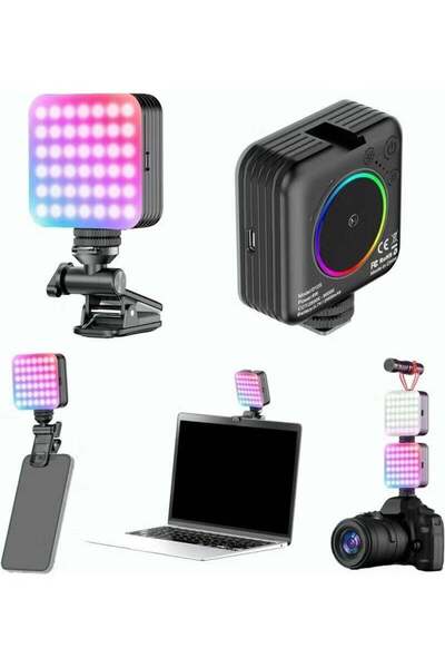 ELTRAZONE ضوء حلقي للسيلفي R12s بـ 108 مصباح LED قابل لإعادة الشحن عبر USB بس...