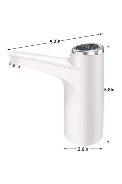 ELTRAZONE Water Dispenser Pump for 5 Gallon Bottle | Automatic Off Button, USB Charging, Universal Fit