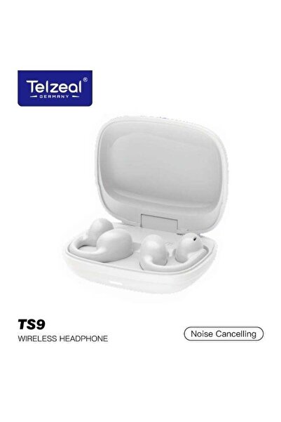 TELZEAL TS9 Wireless Open Earbuds | AI Noise Cancelling Dual Mic | 24H Playti...