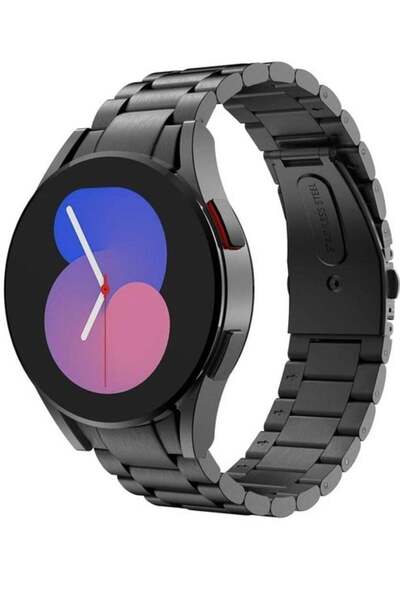 ELTRAZONE Black Stainless Steel Metal Band for Samsung Galaxy Watch - No-Gap ...